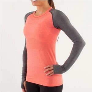 72. Lululemon Swiftly Tech Color Block Long Sleeve